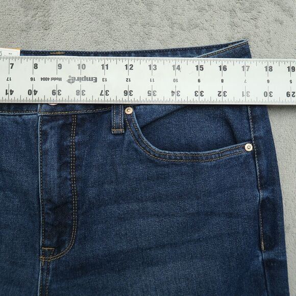 Seven7 Jeans Women's Size 12 Blue High-Rise 90's Straight Denim 29" Inseam NWT - Picture 3 of 16